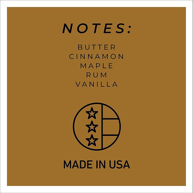 A Cheerful Giver - Butter Maple - 34oz Papa Scented Candle Jar with Lid - Keepers of the Light - 155 Hours of Burn Time, Gift for Women, Brown