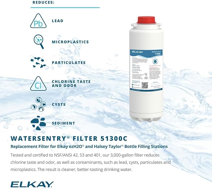 Elkay 51300C Replacement Filter for EZH2O Bottle Filling