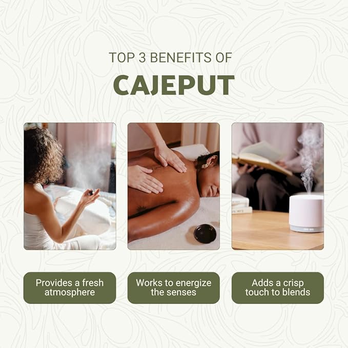 Cajeput Essential Oil (15ml) - Direct from Central Java, Indonesia - Essential Oils for Diffusers Aromatherapy; Essential Oils for Body; Massage Oils | 100% Pure Therapeutic Grade