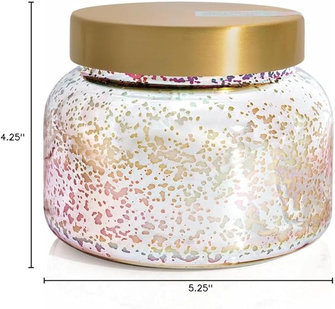 Capri Blue Mercury Iridescent Scented Candles for Home - Long Lasting Decorative Jar Luxury Candles - Gifts for Women & Men - Soy Wax Blend - Volcano (28 oz)