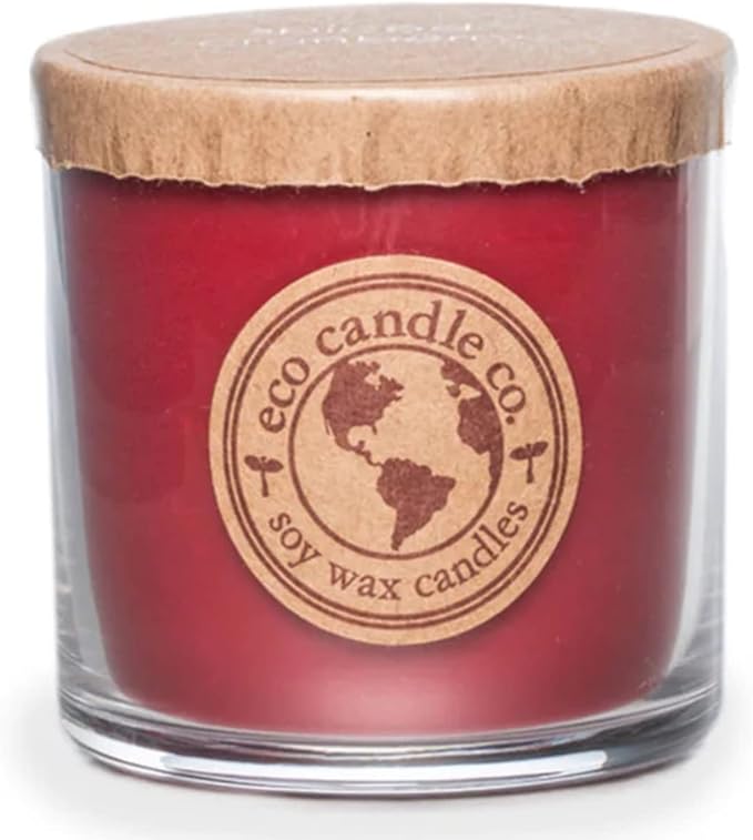 ECO CANDLE CO. Recycled Candle, Orange Clove, 6 oz. - Scents of Oranges Pierced with Spicy Cloves - 100% Soy Wax, No Lead, Kraft Paper Label & Lid, Hand Poured, Phthalate Free