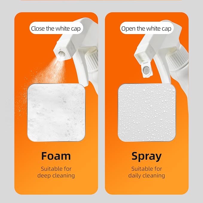 Botare Lemon Bathroom & Shower Cleaner Spray - Effective Foam Bubbles Spray That Removes Soap Scum & Hard Water Stains, All-Purpose for Tub, Toilet, Tile, Sink, Glass & Wall (17.64 fl oz x3 Bottle)