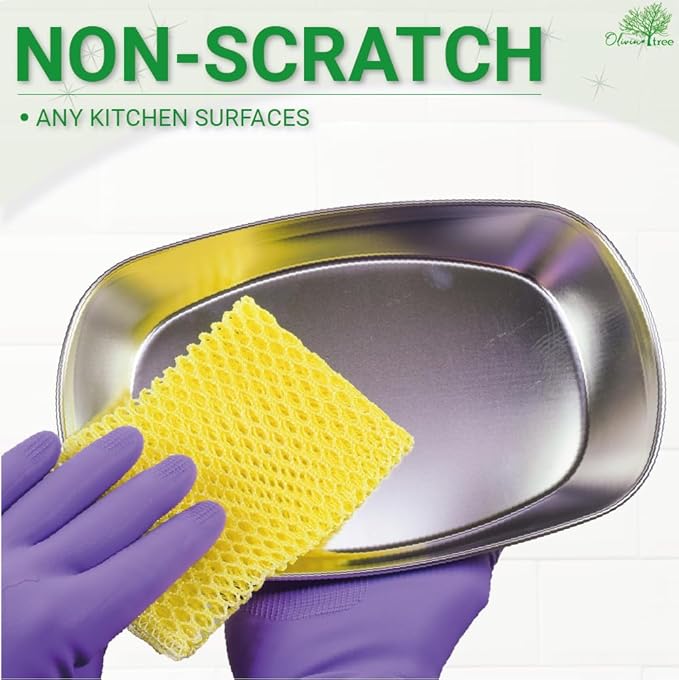 5PCS Innovative Dish Washing Net Cloths,Scourer,Quick Dry, Mesh net for Washing Dish, Dish wash net, Dish Sponge, Dish Scrubber 11" by 11"