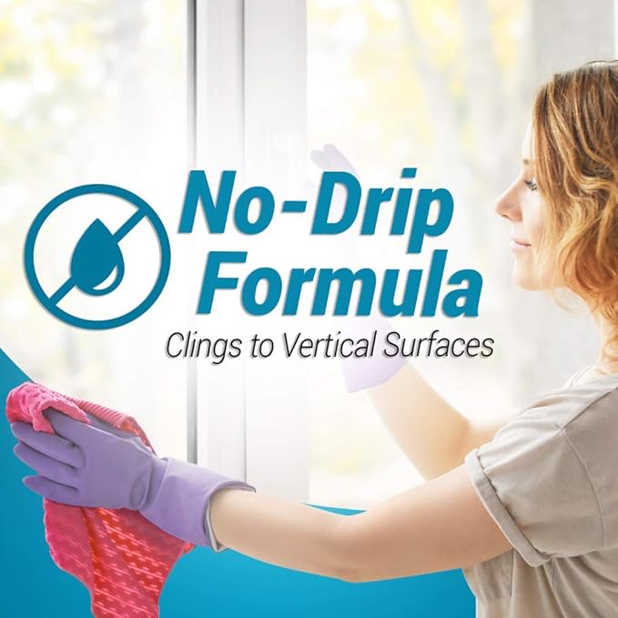Fuller Brush Glass Gel Mist Spray – 14 oz Glass Cleaner for Windows, Mirrors and Plexiglass – Streak-Free Formula Safe for Tinted & Vertical Surfaces (Pack of 6)