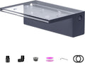 Pool Fountain, LONGRUNNEW Transparent Acrylic Pool Waterfall Spillway with Pipe Connector Kits for Indoor/Outdoor Decorative, 11.8 Inches Pool Water Feature for Garden Patio, Backyard Koi Pond Decor