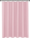 Biscaynebay Hotel Quality Fabric Shower Curtain Extra Long Liners 72" Width by 84" Length, Pink Water Resistant Bathroom Curtains Rust Resistant Grommets & Weighted Bottom Hem Machine Washable