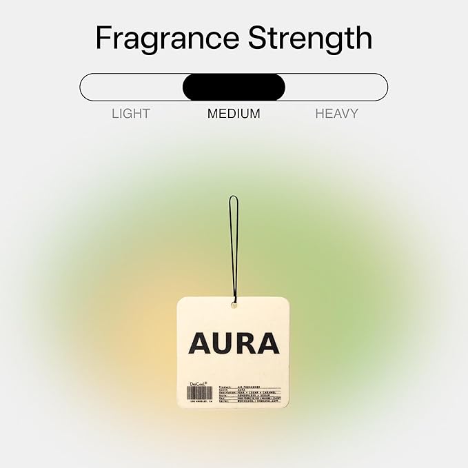 DedCool Air Freshener | Aura | For Cars, Closets & Drawers | Hanging Odor Eliminator | Long-Lasting Scent Infused with Essential Oils | Vegan, Non-Toxic, Cruelty-Free Fragrance For All