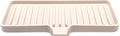 Happitasa Silicone Soap Dish Tray and Sponge Holder with Drain Chute | Bathroom and Kitchen Sink Organizer Caddy (Sand Dollar, 9"x3.5", 5.6 Ounces)