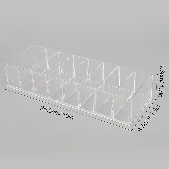 DesignSter Acrylic Jewelry Box with Jewelry organizer Bag Anti-Oxidation for Rings, Necklace, Bracelets, Stud, and Earrings Storage
