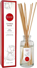 DANI Naturals Reed Diffuser Set - Passion Fruit Scent - Aromatherapy Essential Oils, Alcohol-Free - 10 Sticks, 3.5 oz