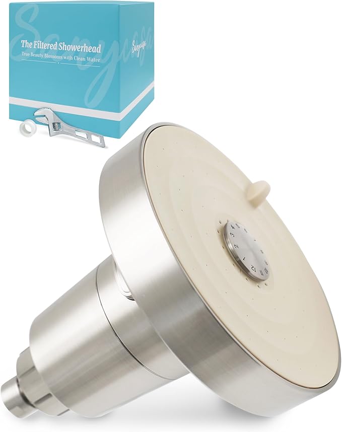 Filtered Shower Head for Hard Water, Removes Chlorine & Heavy Metals, KDF-55 Filter for Healthier Hair & Skin, Protects Colored Hair, High Pressure, Dermatologist Recommended(BNP)