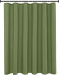 Biscaynebay Hotel Quality Extra Long Fabric Shower Liners 72" Width by 84" Length, Sage Water Resistant Bathroom Curtains Rust Resistant Grommets & Weighted Bottom Hem Machine Washable