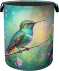 Hummingbird Laundry Basket - Heavy Duty 60L Laundry Hamper, Water Resistant Foldable Dirty Clothes Organizer for Men Women