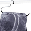 BuyDBest -Stainless Steel Hanger Set of 9, Heavy Duty Hanger for bedspreads, Blankets, tablecloths, linens, Large Towels