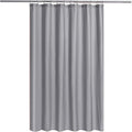 N&Y HOME Fabric Shower Curtain or Liner with Magnets - Grey Shower Curtain for Bathroom with Hotel Quality, Machine Washable, Water Repellent - Gray, 72x72
