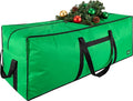 9 ft Christmas Tree Storage Bag, Heavy Duty Christmas Tree Bag with Reinforced Handles and Dual Zippers Wide Opening, Large Capacity fits for Artificial Christmas Tree (Green, 9ft)
