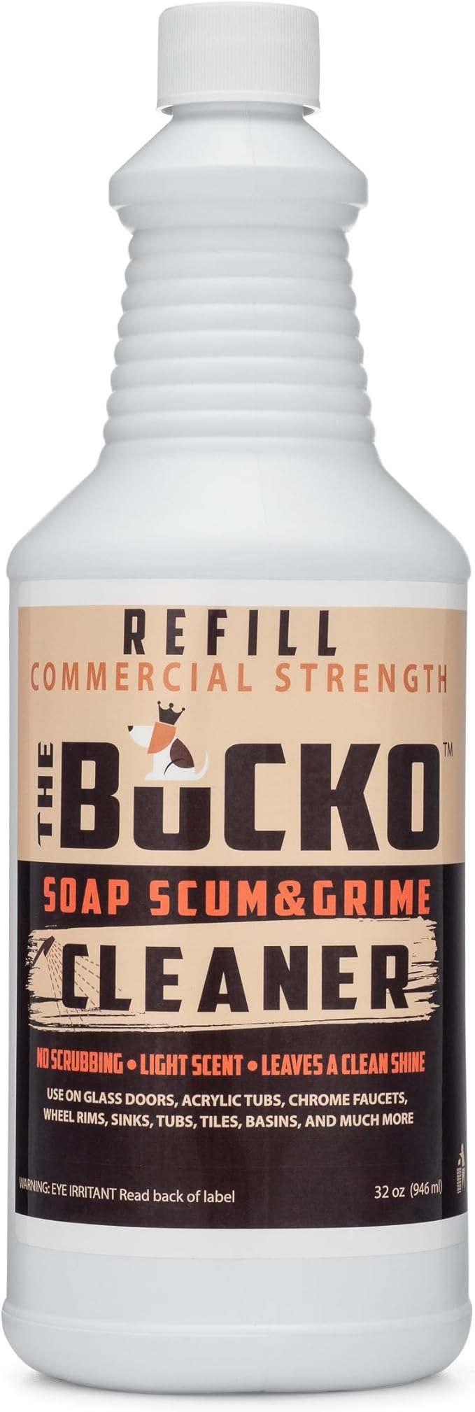 The Bucko Soap Scum and Grime Cleaner (32 oz no sprayer)