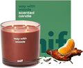 Way with Woods Luxury Scented Candle by Snif, Inviting and Crisp Scent, 200+ Hours, 100% Cotton Fiber Wicks, Soy Wax Blend, Non-Toxic, Vegan, 50 oz