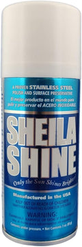 Sheila Shine 3oz Stainless Steel Cleaner and Polish - Cleans, Polishes & Protects Kitchen Appliances, Refrigerators, Sinks, Ovens & Grills - Residue, Streak Free Shine - Stainless Steel Cleaner Spray