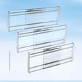 SPEREELER 3 Pack Adjustable Drawer Dividers for Clothes,6" High Expandable From 12-20" Clear Drawer Organizers, PC Plastic Separators for Dresser/Bedroom/Bathroom/Kitchen/Office Storage