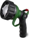 H2O WORKS Garden Hose Nozzle Thumb Control Heavy Duty Metal Water Nozzle with Adjustable Watering Patterns High Pressure Hose Nozzle Sprayer, Pefect for Car Washing and Pets Showering