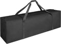 COOLBEBE 52" Sports Duffle Bag - 160L Extra Large Travel Duffel Luggage Bag with Upgrade 2-way Lockable Zippers, Sturdy & Water Resistant Long Duffle Bag for Camping Moving (Black 52inch)