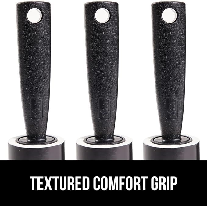 GORILLA GRIP Extra Grippy Lint Rollers, 380 Large Easy Tear Sheets, 2 Comfort Handles + 4 Refillable Rolls Included, Pet Hair Remover Brush, Clothes Furniture, Dog, Cat Animal Friendly Reusable Roller