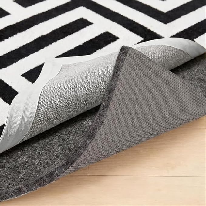GORILLA GRIP Felt and Natural Rubber Stay in Place Slip Resistant Rug Pad, 1/4in Thick, 8x10 FT Protective Padding Under Area Rugs, Cushioned Gripper Pads, Carpet Runners, Hardwood Floors Protection