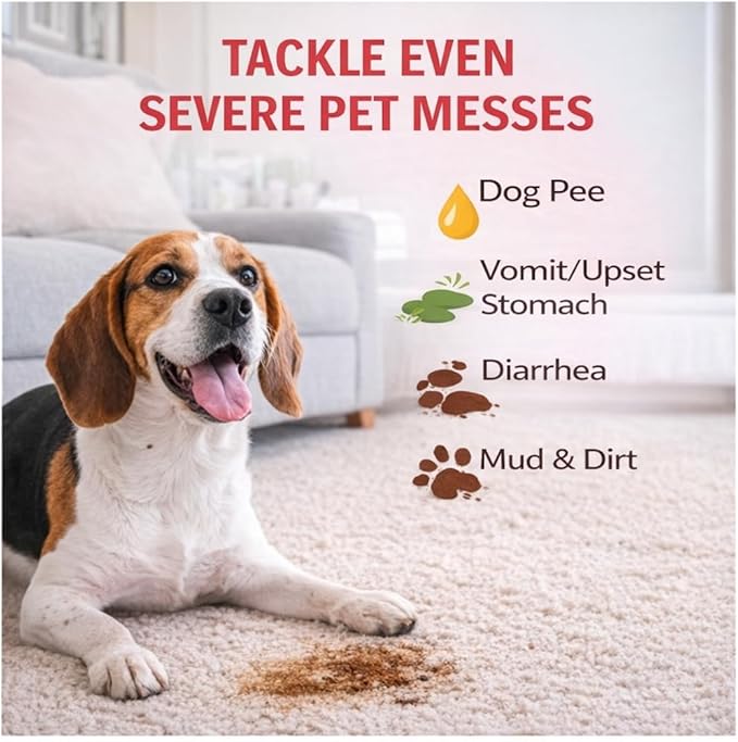 SKOUT'S HONOR Severe Mess Stain & Odor Eliminator, Powerful Stain Remover and Carpet Cleaner for Tough Dog Messes, Eco-Friendly Carpet Deodorizer, Cleaning Spray and Poop Spray, 35 oz