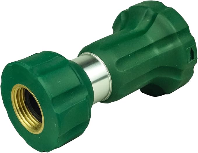 H2O WORKS Garden Hose Nozzle Heavy Duty Metal Water Nozzle with Adjustable Watering Patterns High Pressure Hose Nozzle Sprayer, Pefect for Washing and Cleaning