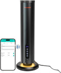 Air Diffuser Bluetooth Waterless Essential Oil Aromatherapy Diffuser with Timer, 1200 Sq Ft Coverage Fit for Home, Office, Bedroom & Spa-Black