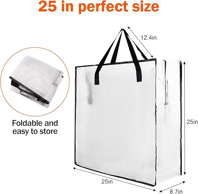 5 PCS Wreath Storage Container - 25 inch Christmas Wreath Storage Bag for Holiday Decorations, Container for Home Storage Durable Polyester with Handles