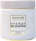 A Cheerful Giver - 28oz Large Scented Candle Jar with Lid- Zest for Life - 130 Hours of Burn Time, Gift for Women (Large, Orange Blossom)