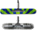 GoRound 360 Pool Brush Pack (18in Stainless Steel + 24in Polypropylene)