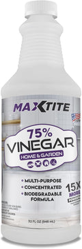 MaxTite Ultra-Concentrated 75% Vinegar for Home & Garden Cleaning (32 oz)