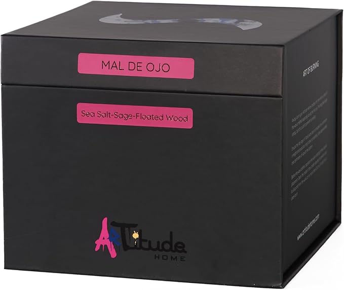 Scented Candle | Eco-Friendly Soy Blend Wax | Glass Luxury Candles | Perfect for Home Décor & Gifting | 150g | 10 cm Tall | Approx Burn Time - 80 Hours (Mal De Ojo, 10cm)