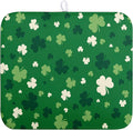 Wnoesat St.Patrick's Day Dish Drying Mat for Kitchen Counter Green Shamrock Drying Mats Spring Lucky Clovers Draining Pad Microfiber Absorben Dish Drainer Rack Mat Reusable Washable Dry Mat 16x18 Inch