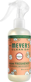 MRS. MEYER'S CLEAN DAY Room and Air Freshener Spray, Non-Aerosol Spray Bottle Infused with Essential Oils, Geranium, 8 Fl. Oz
