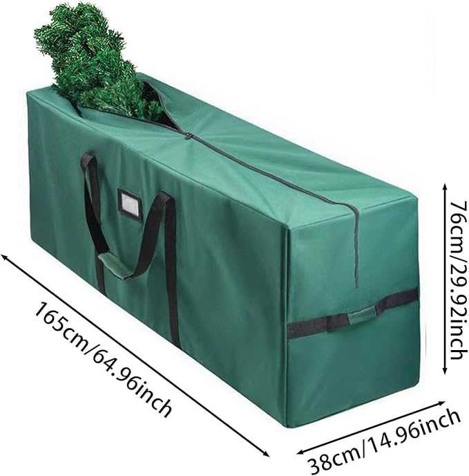 Christmas Tree Storage Bag Waterproof for Up to 11 Ft Artificial Trees, Heavy-Duty Tree Storage Bag with Handles & Zipper for Christmas Decor Storage and Protection