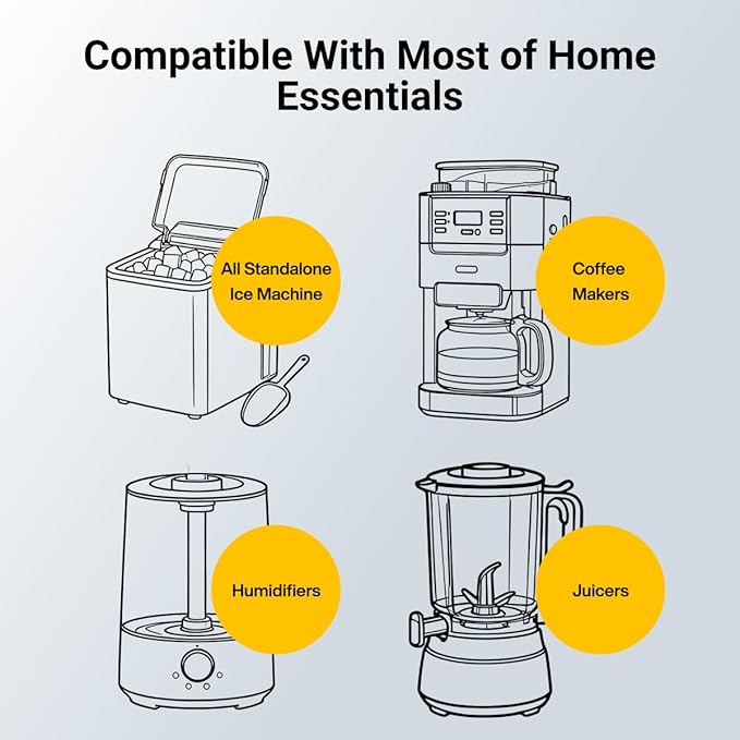 Typhur Ice Maker Cleaner and Descaler, 4 Individually Packed Uses, 100% Pure Citric Acid Powder, Ice Machine Cleaner to Improve Ice Taste, Compatible with Euhomy, Frigidaire, Opal, GE Profile