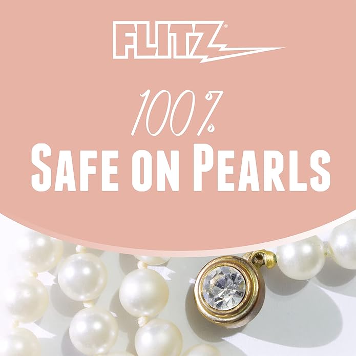 FLITZ Diamond and Gemstone Cleaner Spray - 0.5oz USA-Made Travel-Sized Spray Bottle of Gold & Sterling Silver Cleaner Jewelry Tarnish Remover - Ultrasonic Cleaning Solution for Rings, Earrings & More