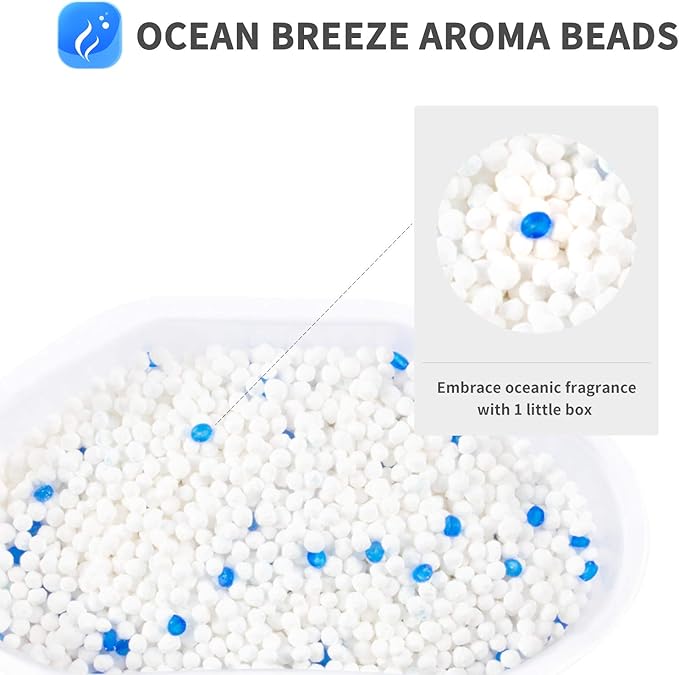 Vacplus Moisture Absorbers 6 Pack, Portable Humidity Absorber Boxes for Your Bathroom, Closet & Car, Dehumidifier with Ocean Fragrance, 10.5 Oz