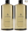 AromaPlan Hotel Scents 24 Knights 16 Fl Oz 2 Pack (946ml), Home Luxury Aroma & Hotel Fragrance Diffuser Oil- Hotel Diffuser Oil for Aromatherapy- USA Made, Bigger Bottle, Bolder Aroma & Longer Lasting