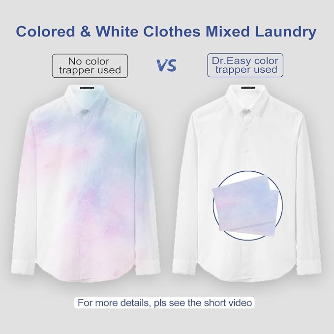 Unscented Color Catcher Sheets, 72 Count, Special Pores Texture, Dye & Fluorescent Remover, Safe for Dryer, Compatible with All Washers & HE, Non-Toxic, All Skin Types