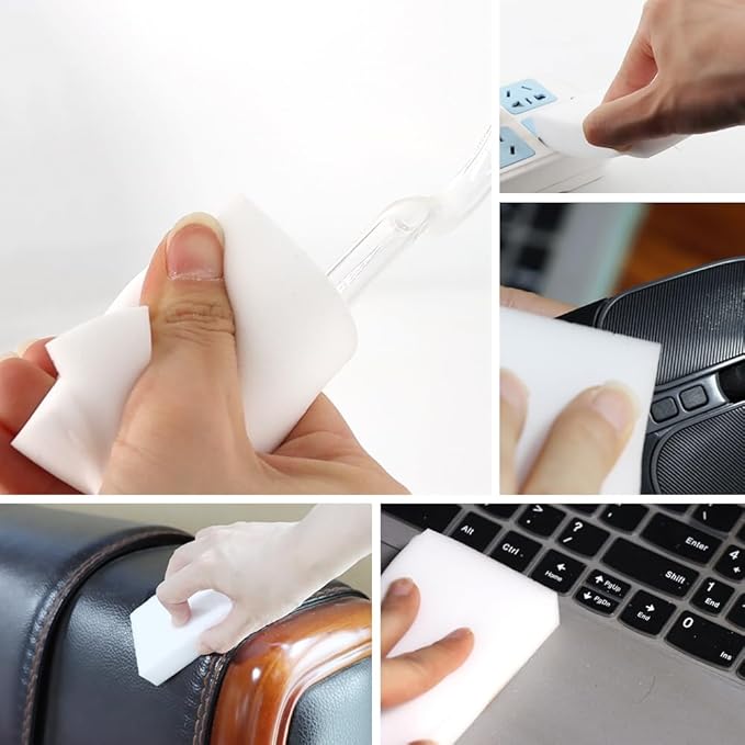 10 Pack Melamine Sponges Multi-Functional Cleaning Sponge Eraser for Household Kitchen Bathroom Bathtub Sink Melamine Sponge Foam Pads in Bulk