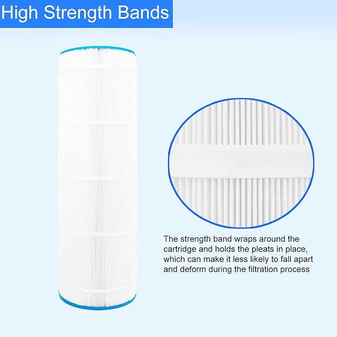 Swimming Pool Filter Replaces for C-8420, Filbur FC-1211, CX2020RE, PWWPC200, Pro Clean 200, 817-0200P, CX1900RE, PA190, 82002, 200 Sq.Ft Filter Cartridge, 1 Pack