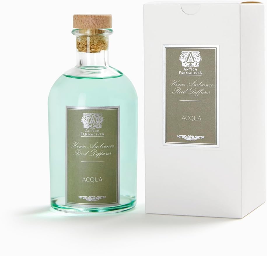 Antica Farmacista Home Ambiance Diffuser - Long-Lasting Reed Scent Diffuser - Luxury Room Freshener Gift - Acqua, 8.45 fl oz