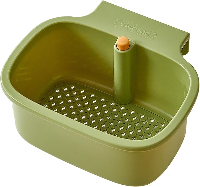 Corner Sink Strainer,Square Hanging Sink Corner Rack,Automatic Dumping Sink Strainer Basket,Faucet Sponge Storage Rack,Corner Sink Trash Catcher for Food Waste
