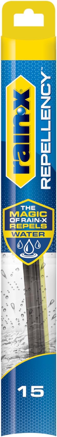 Rain-X 810315 Repellency Water Repellent Wiper Blades, 15" Windshield Wiper,New & Improved Version of Latitude Wiper Blades w/Water Repellency Formula [Amazon Exclusive]