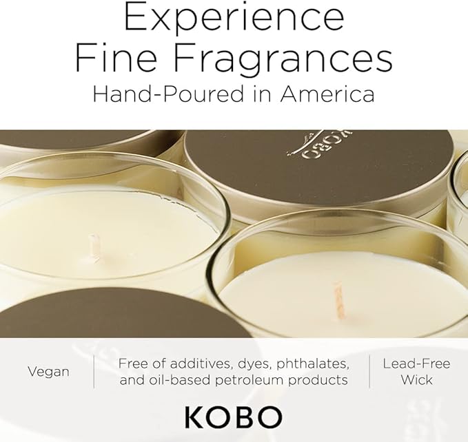 KOBO Tuscan Sun Candle (11 oz) | 100% Pure Soy Candle | All Natural Scented Candle, Hand-Poured in USA | 80 Hour Long Burning Candles | Scented Candles for Home